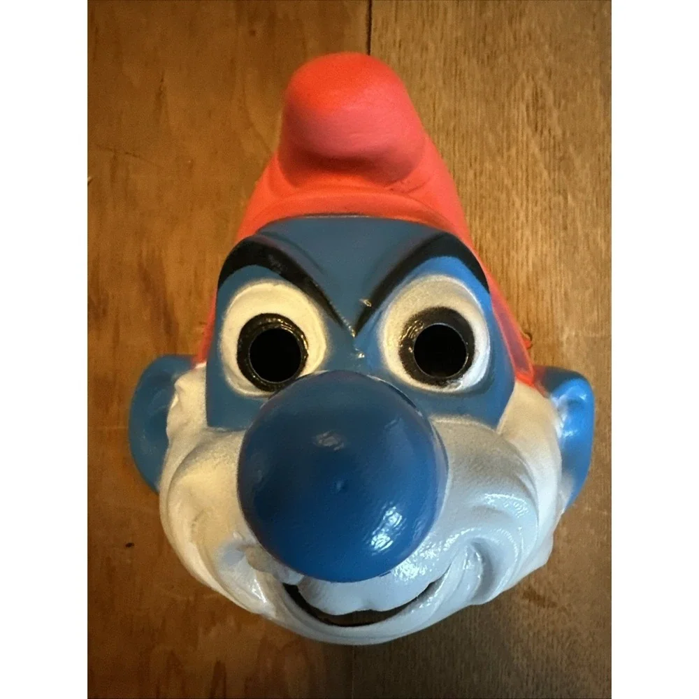 Lot Of 2 Vintage 1970's French Cesar Smurf Masks 